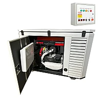 Генератор A-iPower A11000EAX в супертихом зимнем кожухе 1700SS RAL 7035 + блок автозапуска A-iPower 230В/400В 100А 8 ПИН